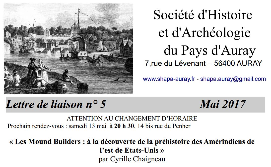 SHAPA Auray Lettre mai 2017